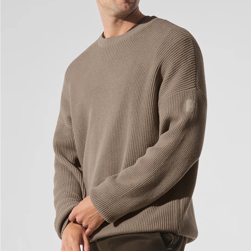 Alo Yoga Domain Rib Knit Crew Sweater